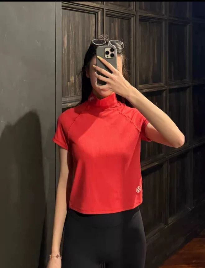 Chrome Hearts chrome hearts red short sleeve knit top Size US S / EU 44-46 / 1 - 7 Thumbnail