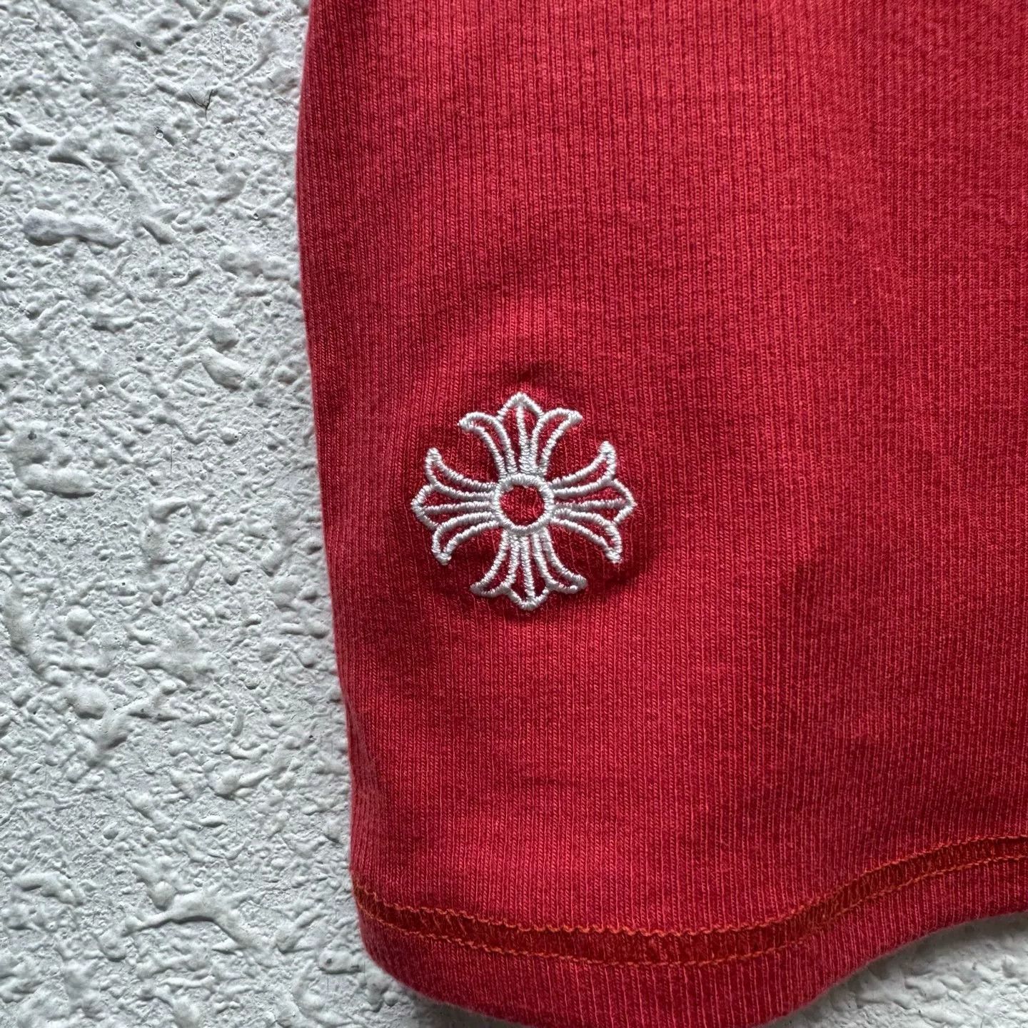 Chrome Hearts chrome hearts red short sleeve knit top Size US S / EU 44-46 / 1 - 2 Thumbnail