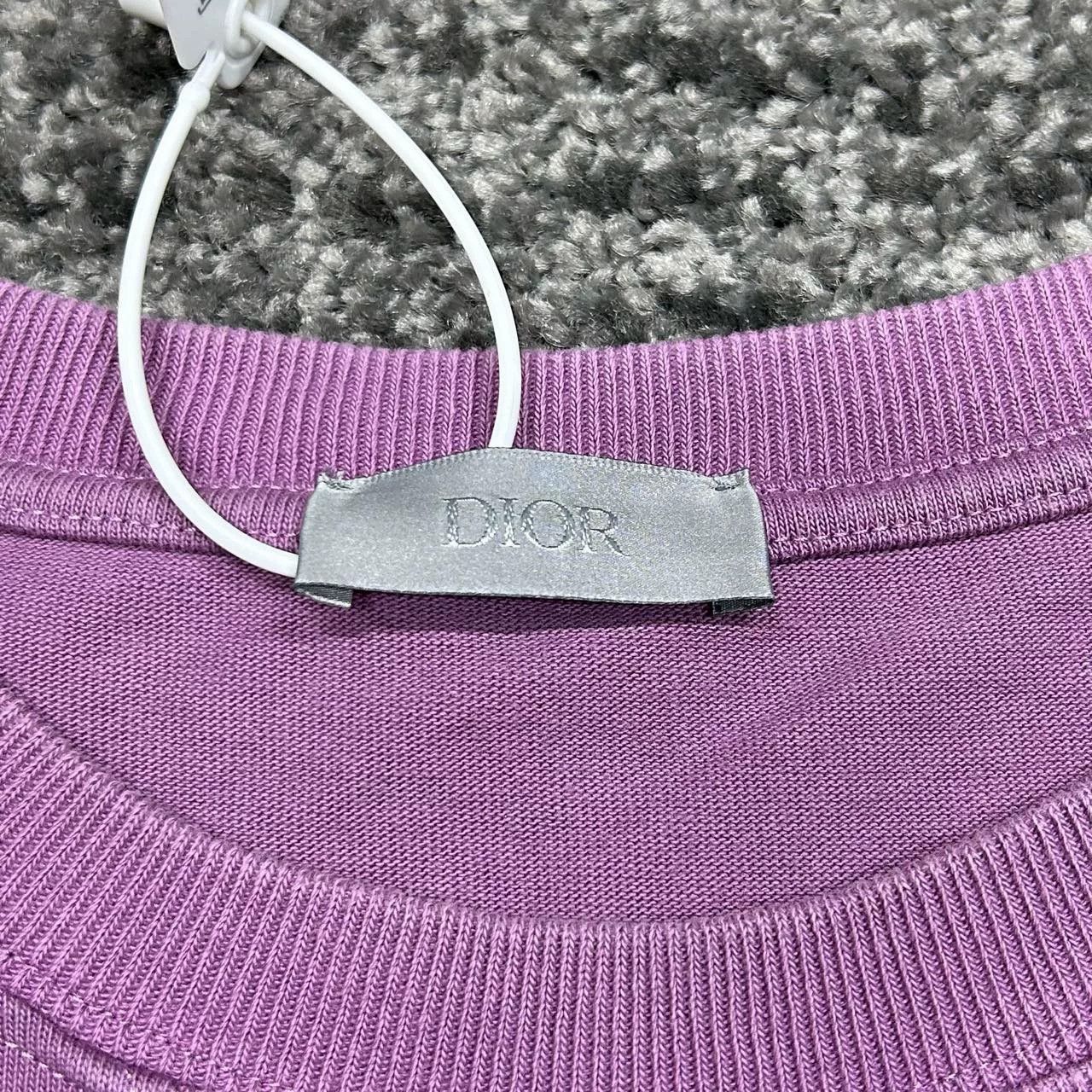Dior dior purple embroidered short sleeve t-shirt Size US S / EU 44-46 / 1 - 4 Thumbnail