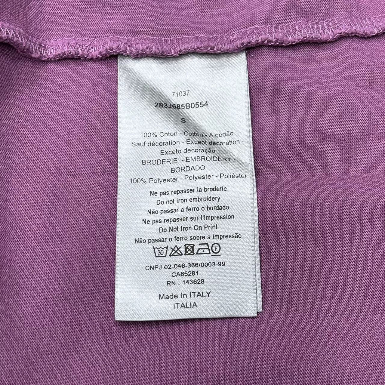 Dior dior purple embroidered short sleeve t-shirt Size US S / EU 44-46 / 1 - 6 Thumbnail