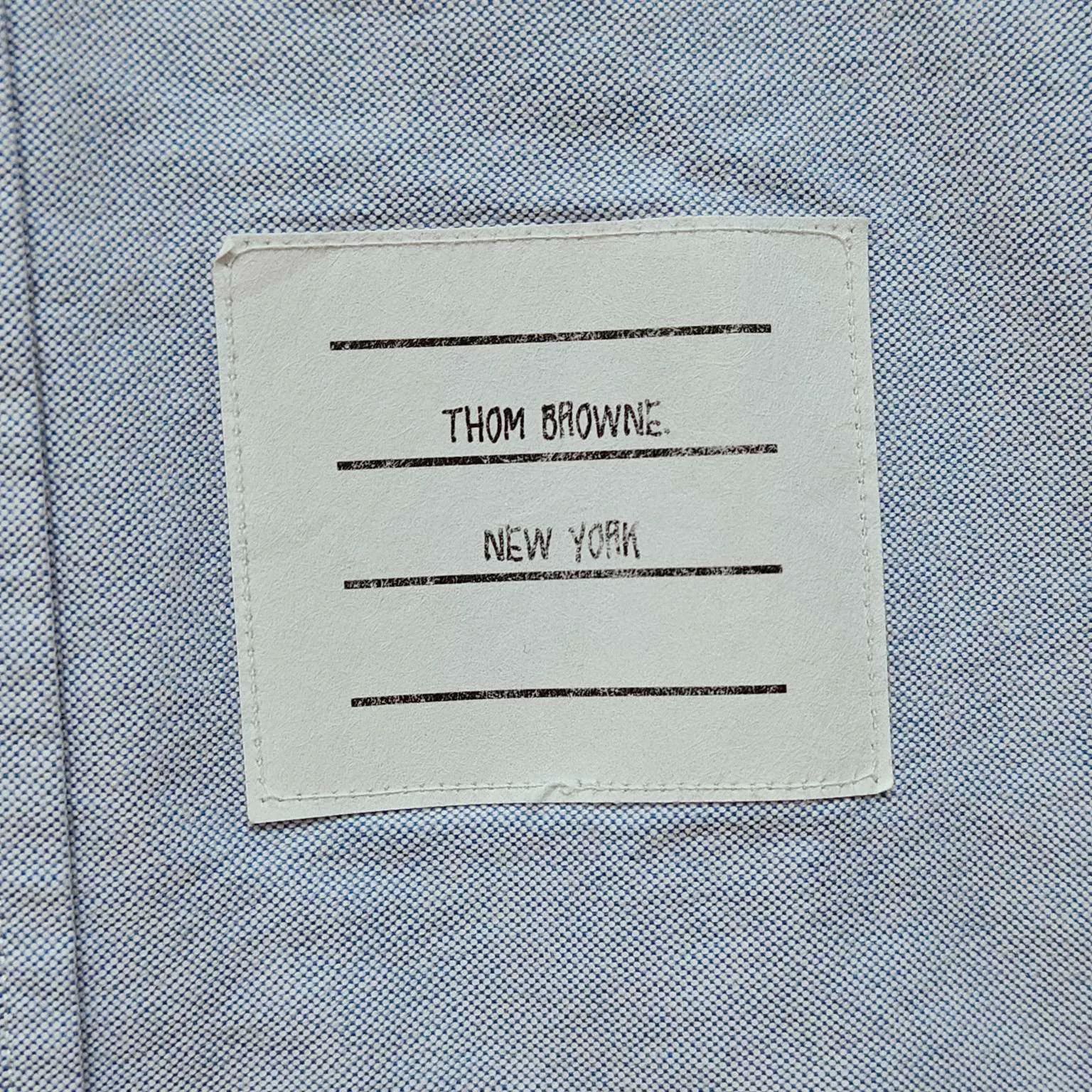 Thom Browne TB Thom Browne Light Blue Oxford Shirt Size US S / EU 44-46 / 1 - 4 Thumbnail