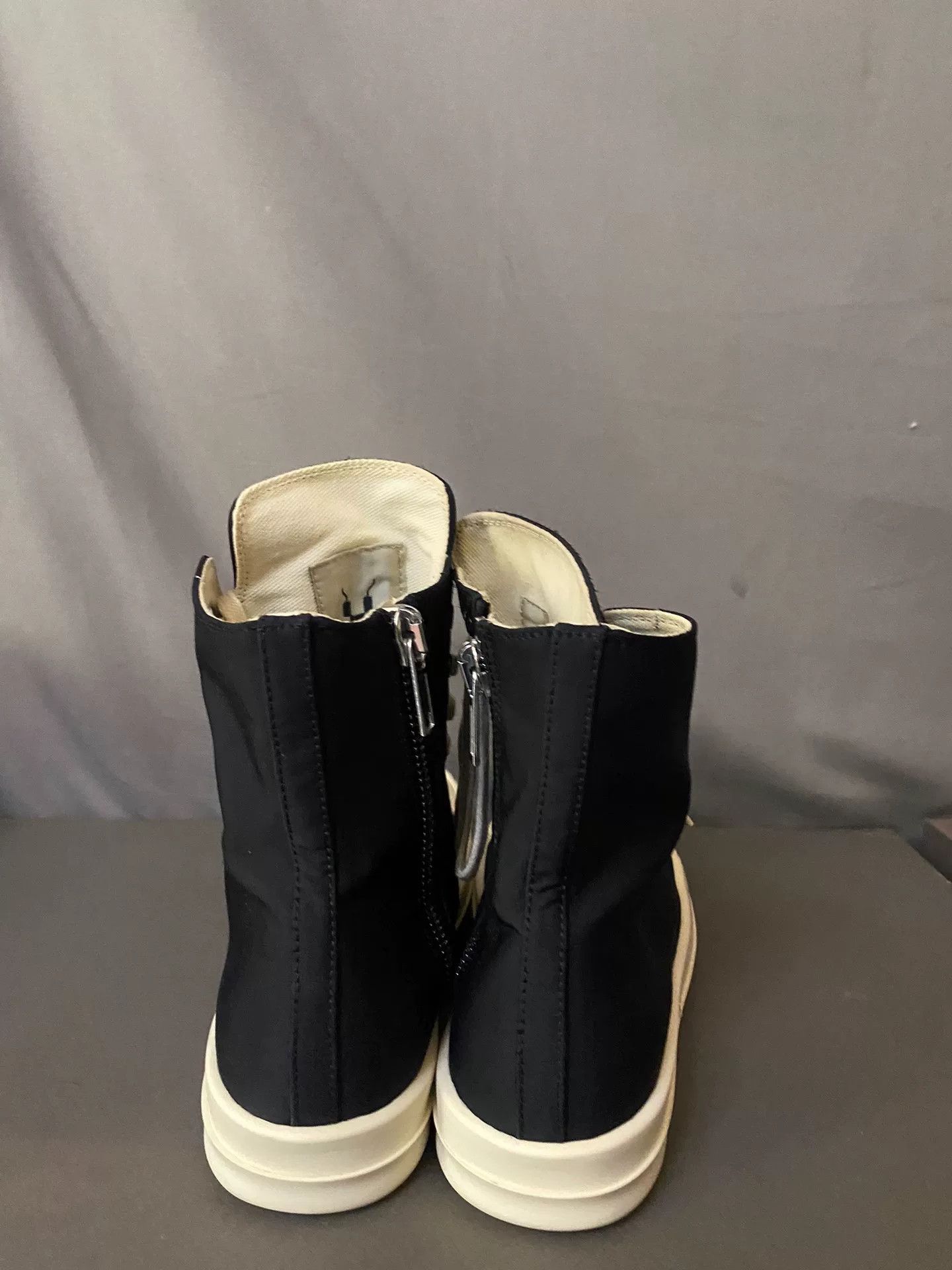 Rick Owens rick owens high-top canvas sneakers size 38.5 Size US 7.5 / EU 40-41 - 4 Thumbnail