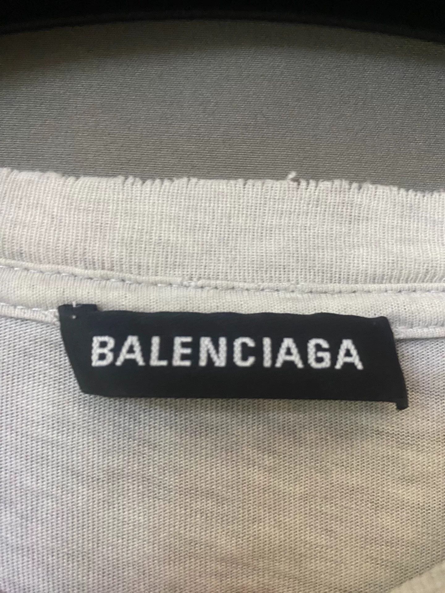 Balenciaga balenciaga gray short sleeve t-shirt Size US XL / EU 56 / 4 - 4 Thumbnail