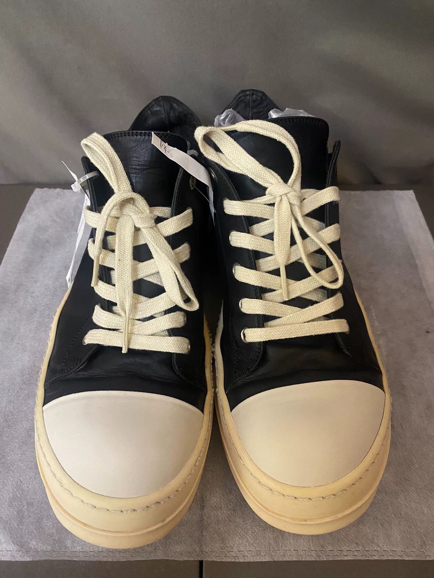 Rick Owens rick owens low-top leather sneakers size 43 Size US 10.5 / EU 43-44 - 2 Thumbnail