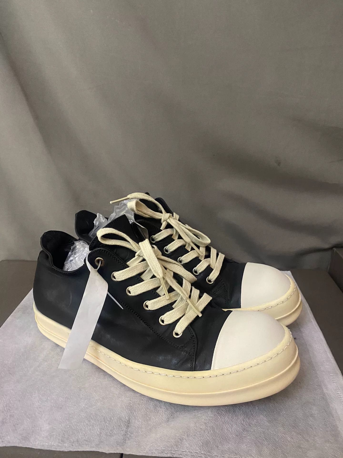 Rick Owens rick owens low-top leather sneakers size 43 Size US 10.5 / EU 43-44 - 3 Thumbnail
