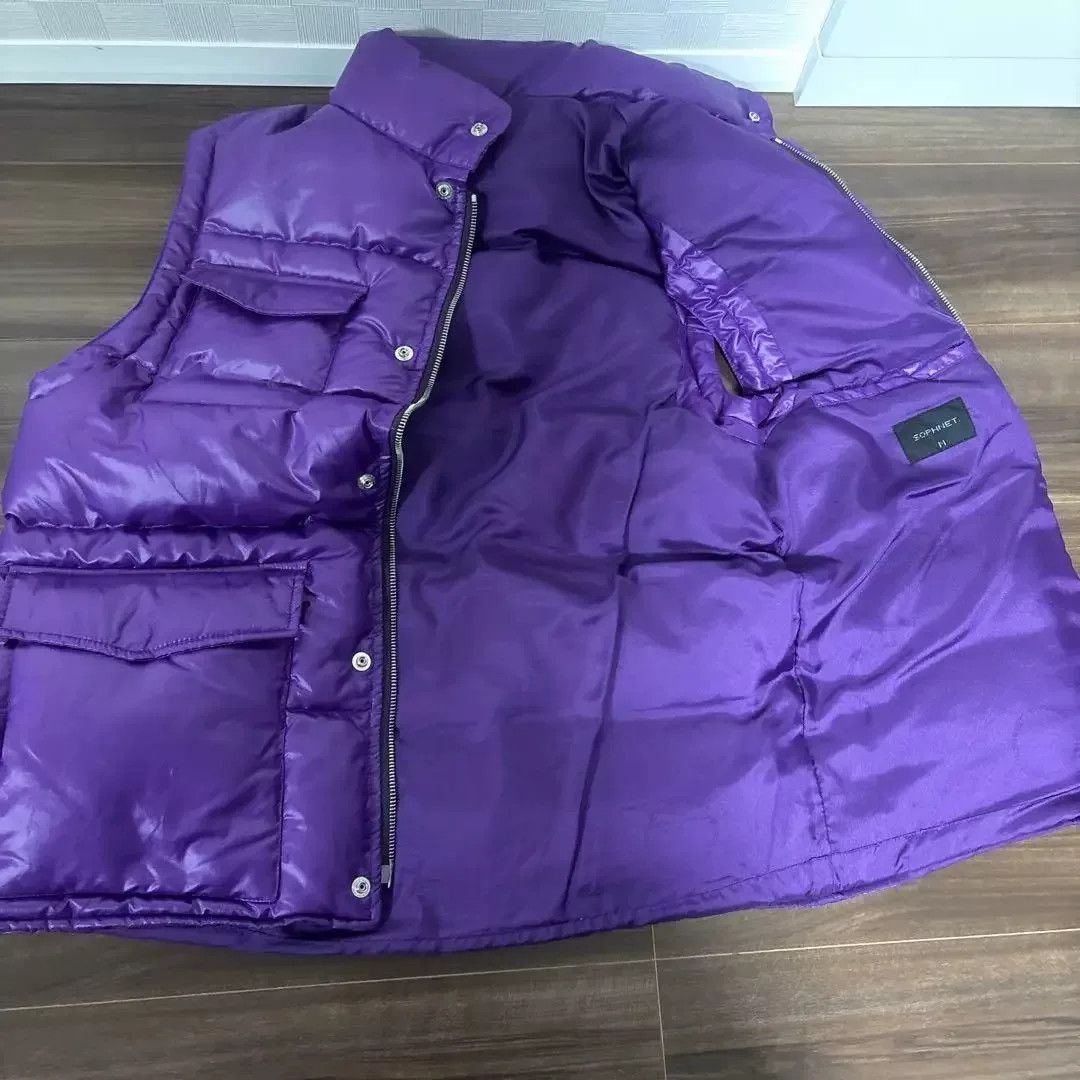 Sophnet. purple puffer vest from sophnet Size US M / EU 48-50 / 2 - 4 Thumbnail