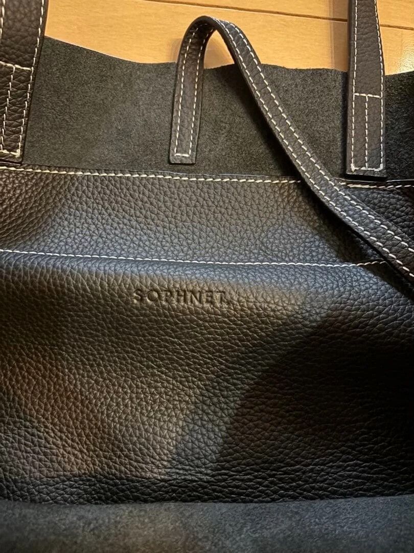 Sophnet. sophnet black leather tote bag Size ONE SIZE - 4 Thumbnail