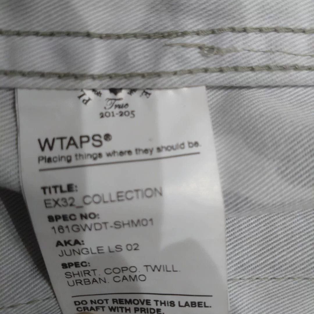 Wtaps wtaps jungle long sleeve shirt urban camo Size US S / EU 44-46 / 1 - 5 Thumbnail