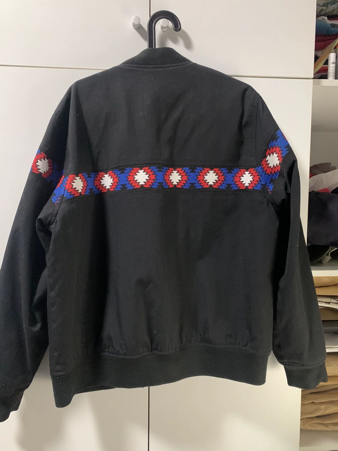 Supreme supreme black jacket with colorful embroidery Size US L / EU 52-54 / 3 - 3 Thumbnail