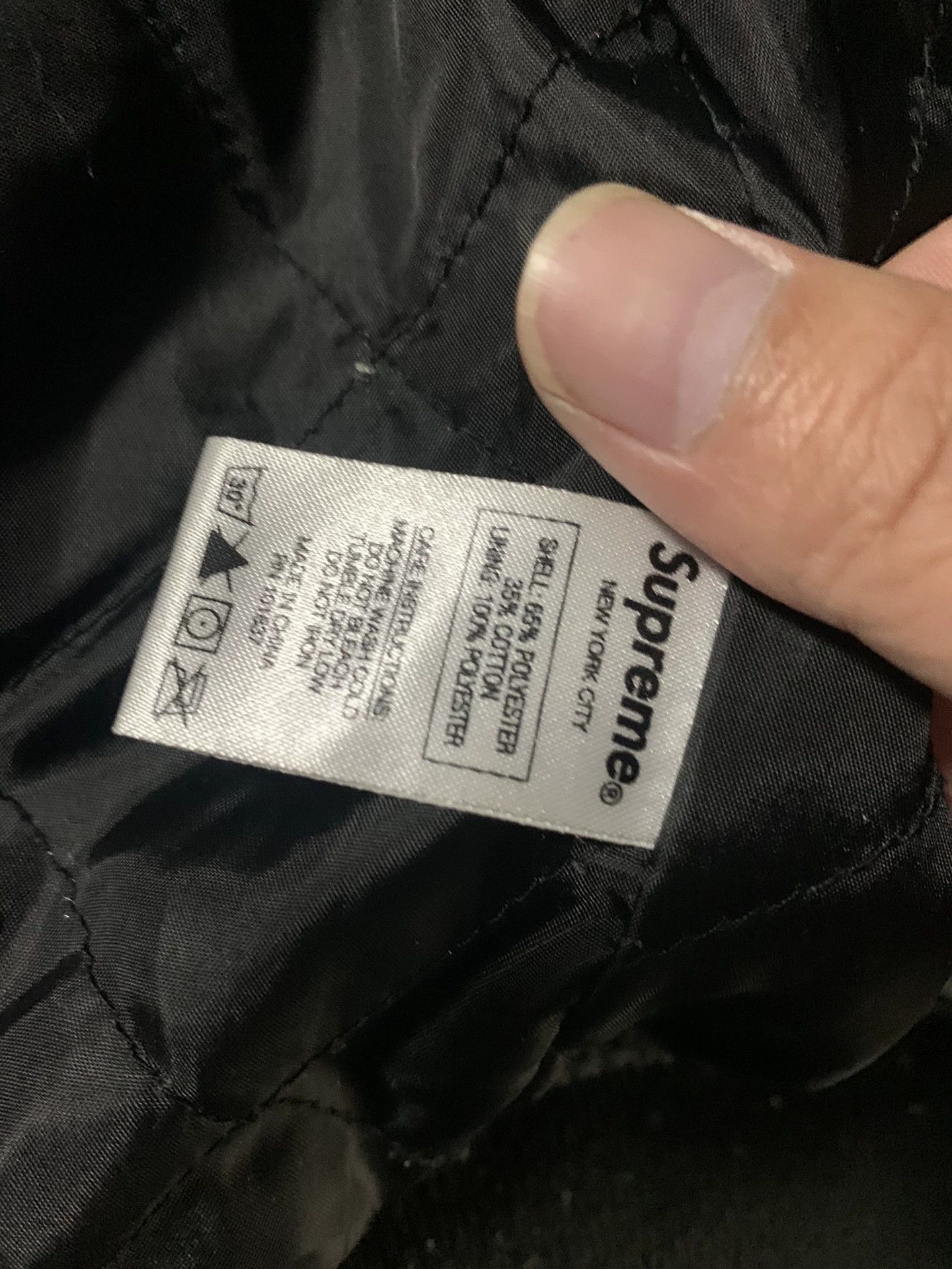 Supreme supreme black jacket with colorful embroidery Size US L / EU 52-54 / 3 - 4 Thumbnail