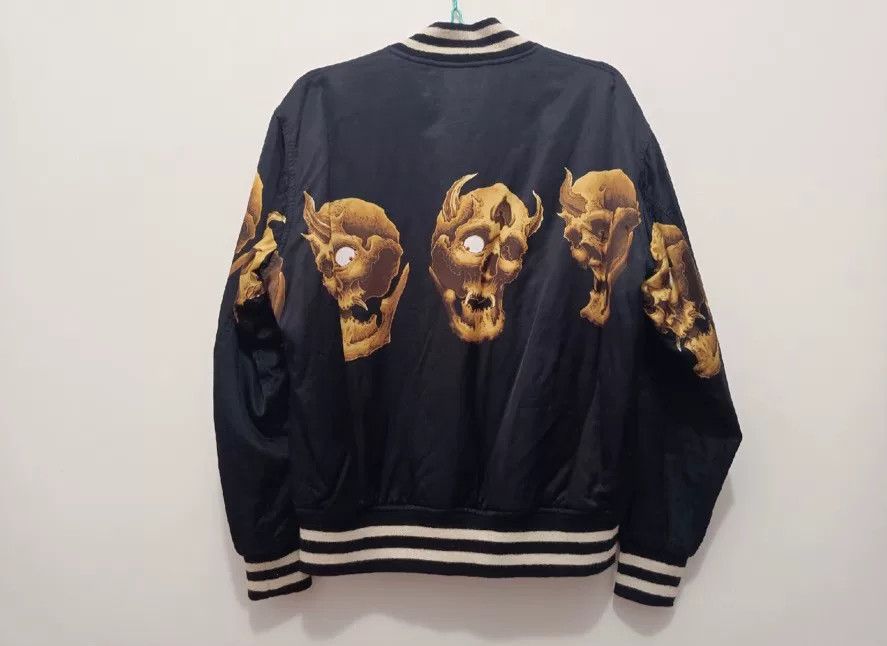 Wacko Maria wacko maria tattoo studio skull baseball jacket Size US M / EU 48-50 / 2 - 2 Thumbnail