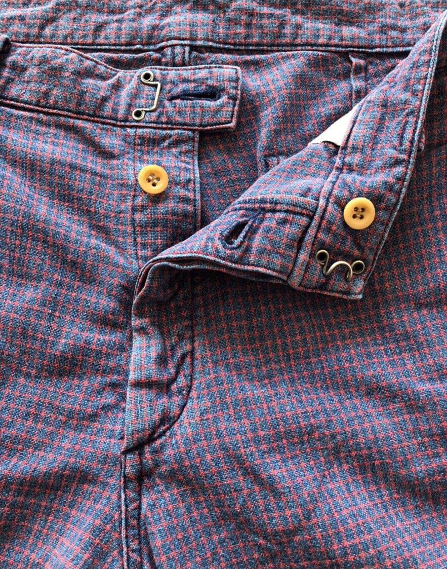 Visvim VISVIM Pastoral Check Indigo Shorts Size US 32 / EU 48 - 2 Thumbnail