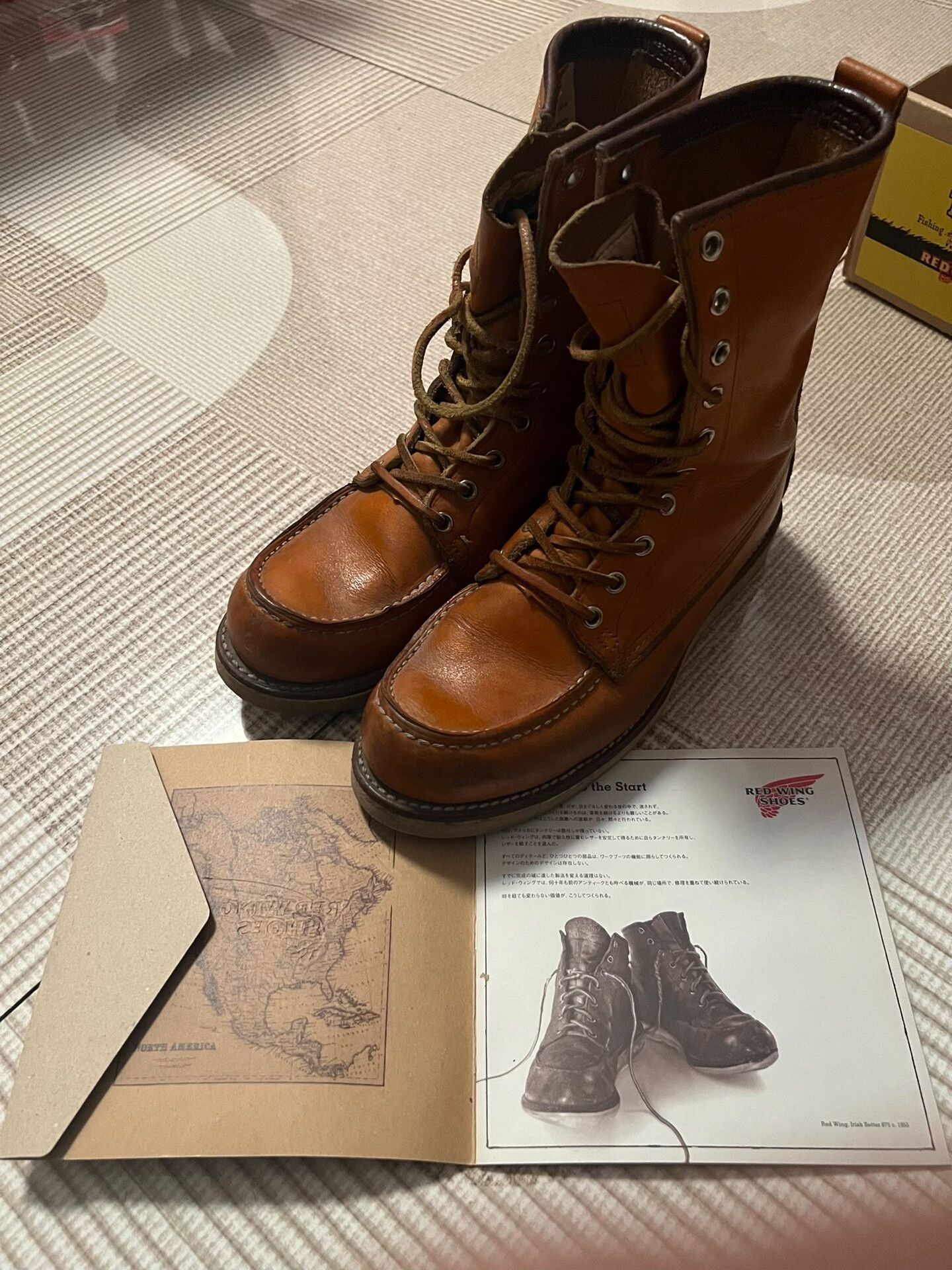 Red Wing redwing 9877 yellow dog boots for sale Size US 6.5 / EU 39-40 - 8 Thumbnail