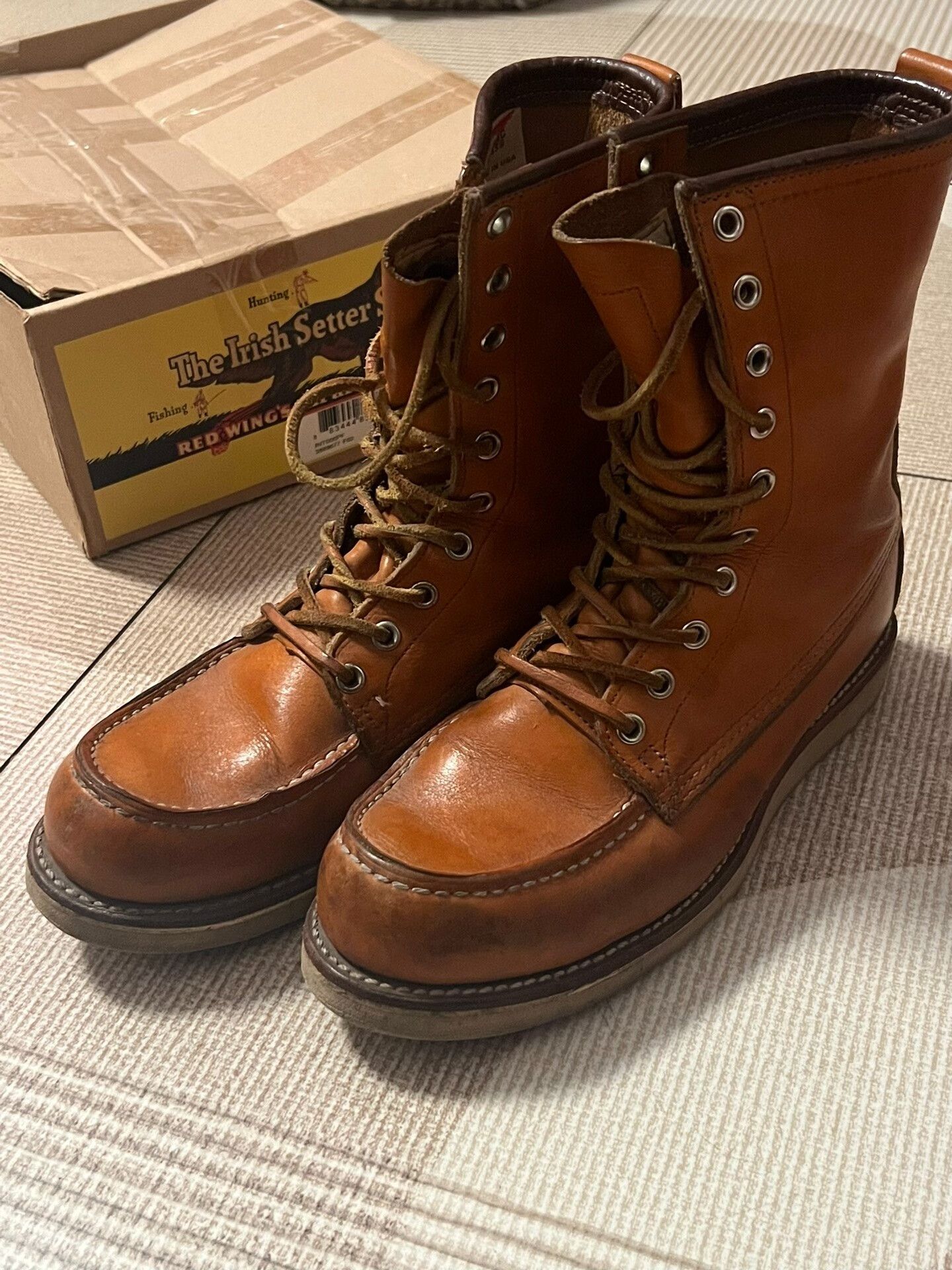 Red Wing redwing 9877 yellow dog boots for sale Size US 6.5 / EU 39-40 - 6 Thumbnail