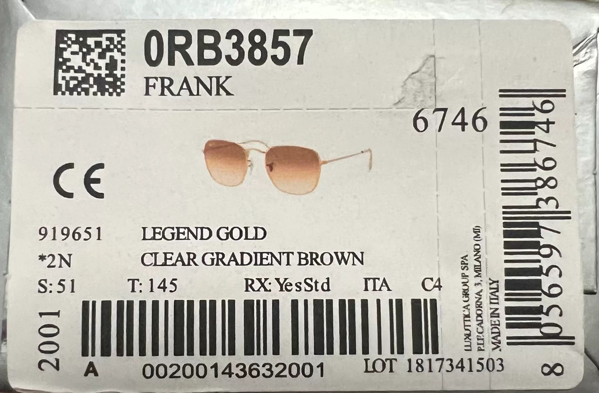 RayBan rayban retro gradient sunglasses limited edition Size ONE SIZE - 6 Thumbnail