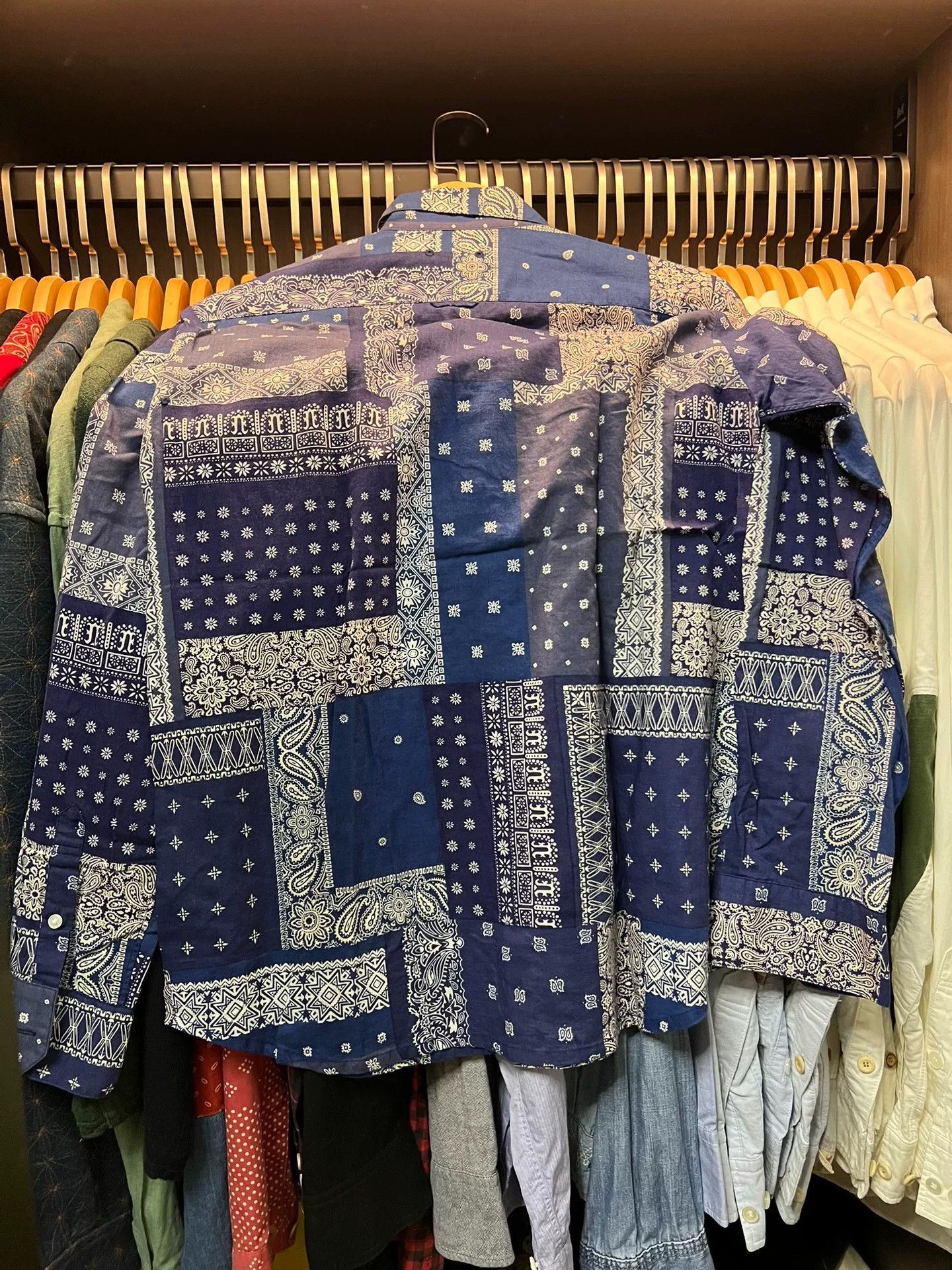 Sophnet. bandana printed shirt in blue Size US S / EU 44-46 / 1 - 2 Thumbnail