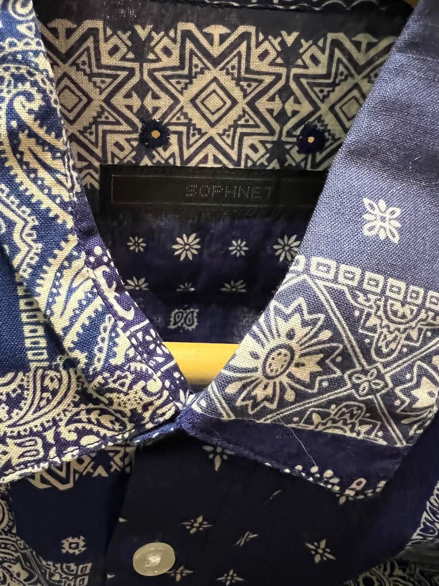 Sophnet. bandana printed shirt in blue Size US S / EU 44-46 / 1 - 3 Thumbnail