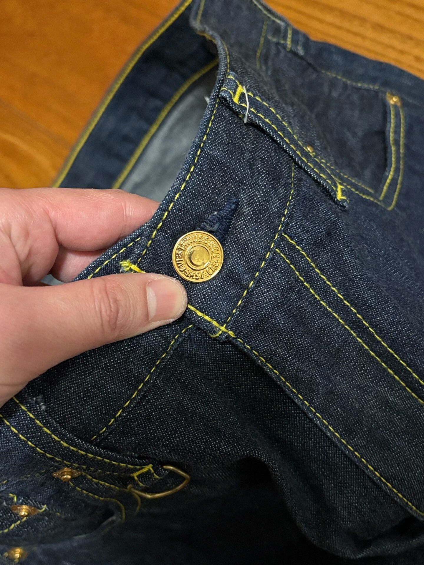 Levi's levis fenom gold label raw denim jeans Size US 34 / EU 50 - 7 Thumbnail