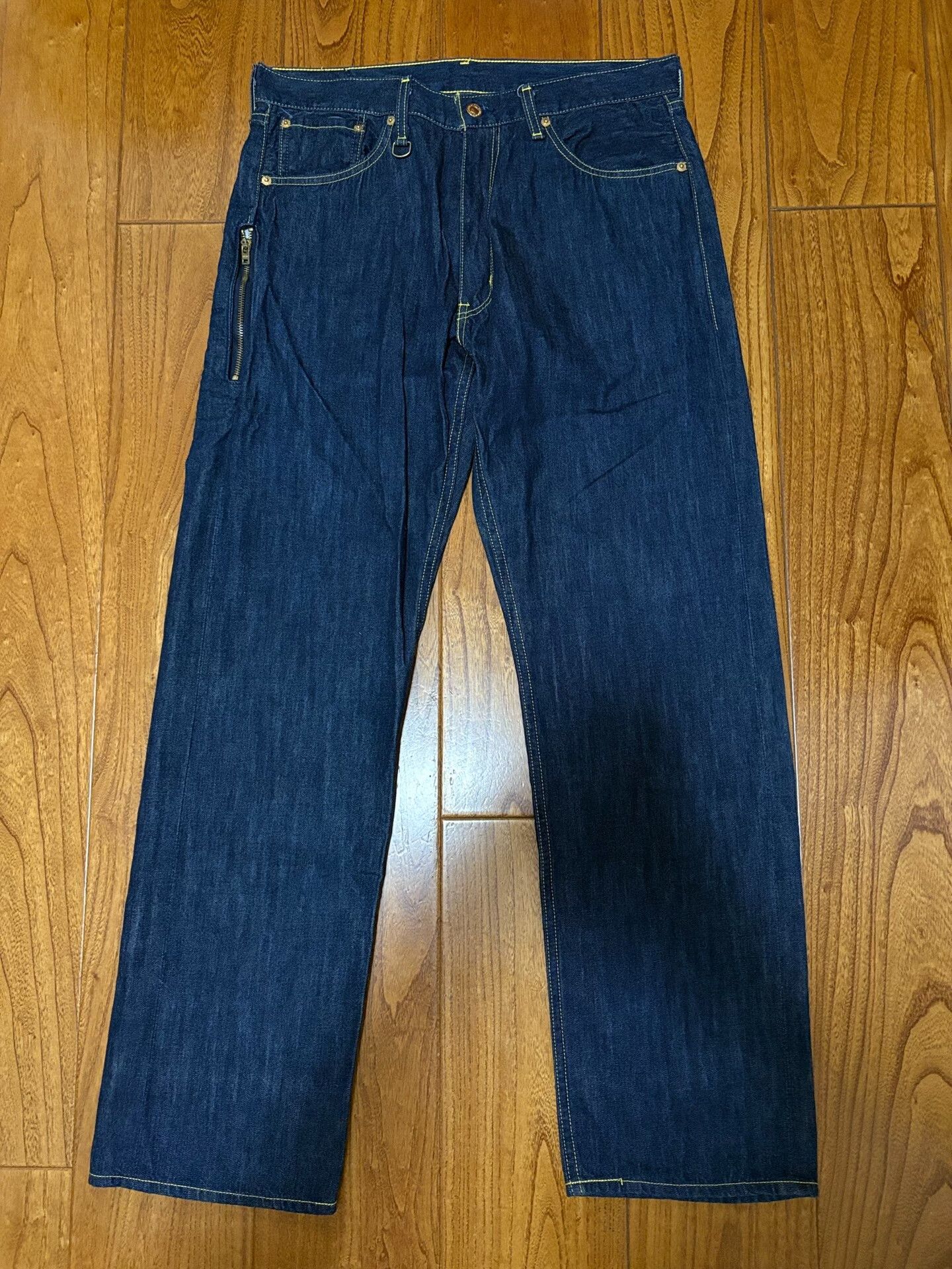 Levi's levis fenom gold label raw denim jeans Size US 34 / EU 50 - 2 Thumbnail