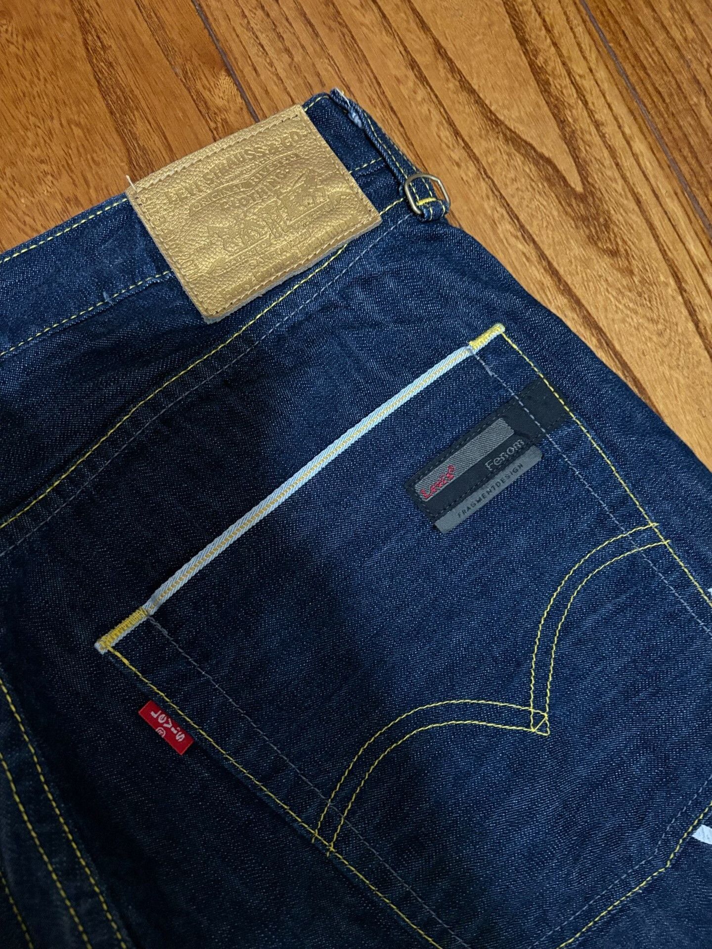 Levi's levis fenom gold label raw denim jeans Size US 34 / EU 50 - 4 Thumbnail