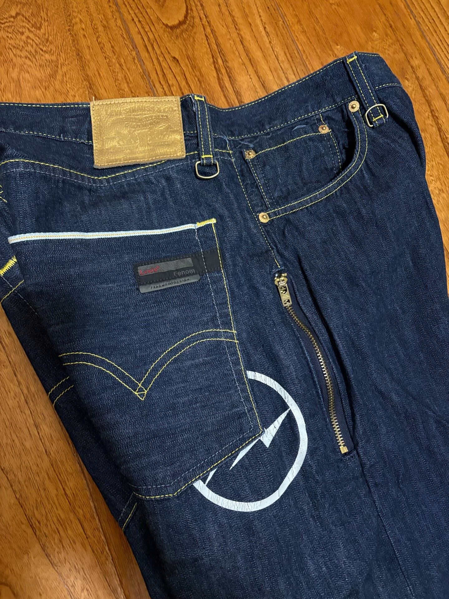 Levi's levis fenom gold label raw denim jeans Size US 34 / EU 50 - 8 Thumbnail