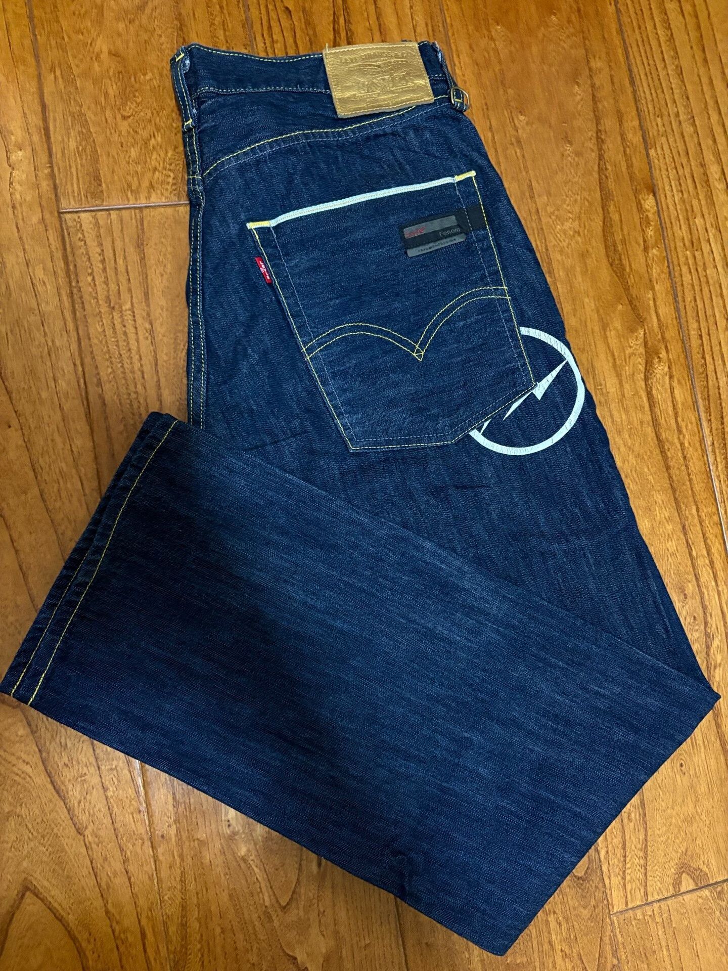 Levi's levis fenom gold label raw denim jeans Size US 34 / EU 50 - 3 Thumbnail