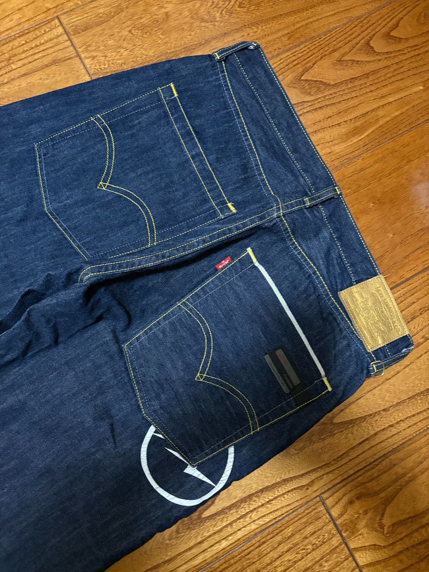 Levi's levis fenom gold label raw denim jeans Size US 34 / EU 50 - 6 Thumbnail