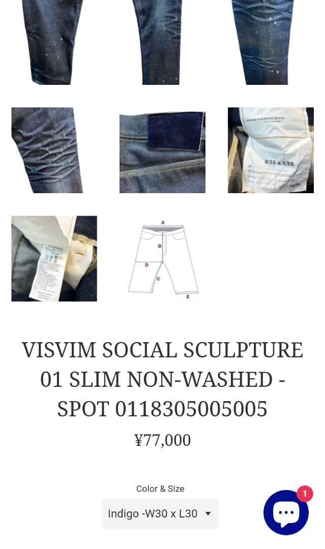Visvim visvim social sculpture slim jeans Size US 30 / EU 46 - 9 Thumbnail