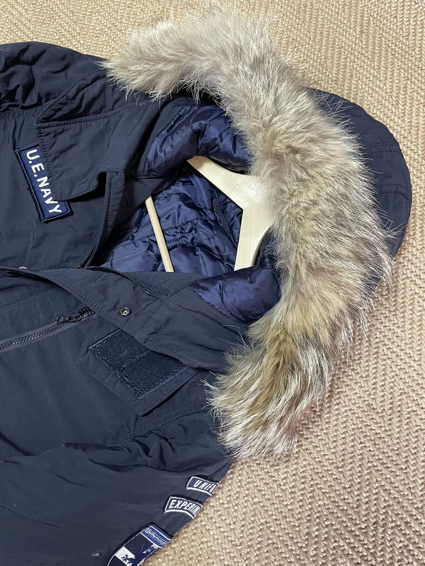 uniform experiment Padded Mods Coat with Fur Collar Size US M / EU 48-50 / 2 - 3 Thumbnail