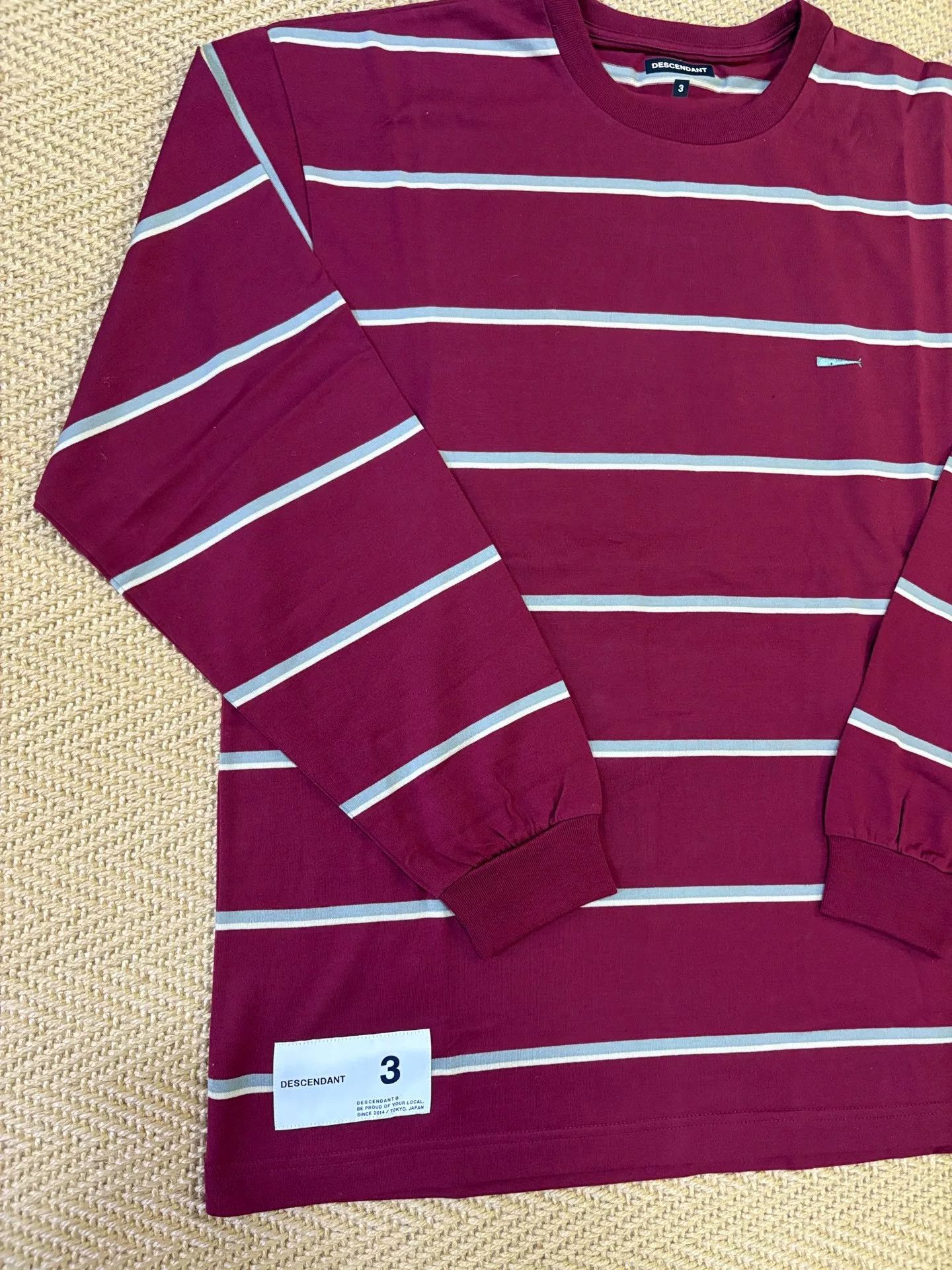 Descendant descendant border crew neck long sleeve shirt Size US L / EU 52-54 / 3 - 2 Thumbnail