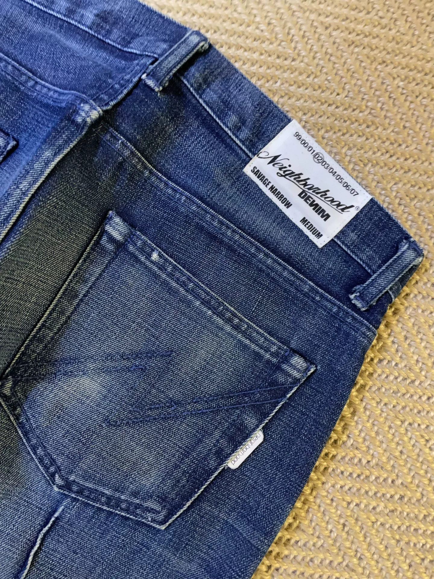 Neighborhood neighborhood washed denim pants with stitch details Size US 31 - 4 Thumbnail