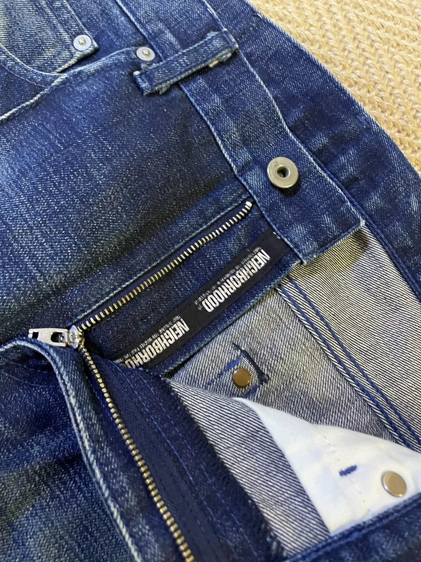 Neighborhood neighborhood washed denim pants with stitch details Size US 31 - 5 Thumbnail