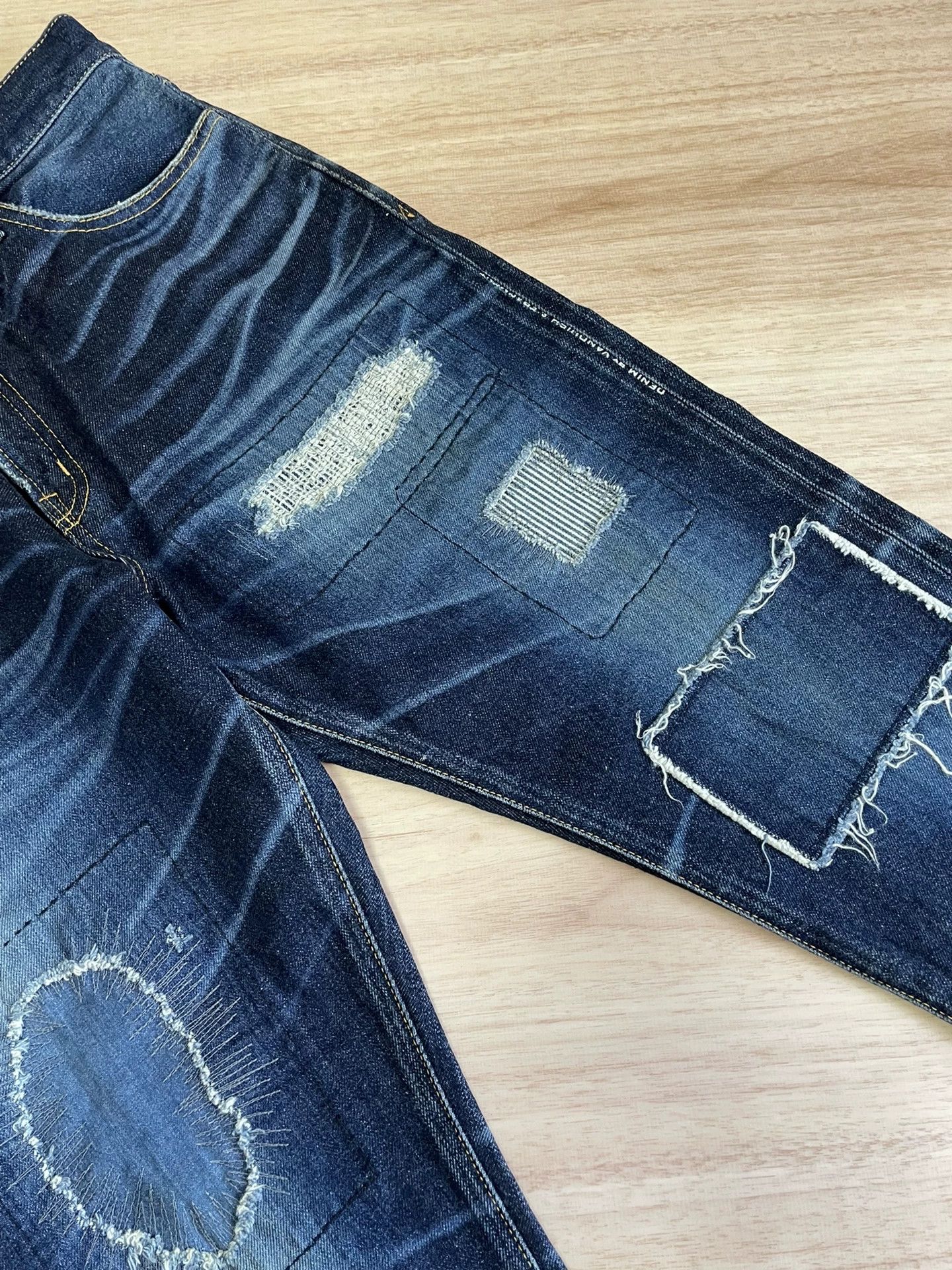 Evisu denim by vanquish distressed cropped jeans Size US 32 / EU 48 - 5 Thumbnail