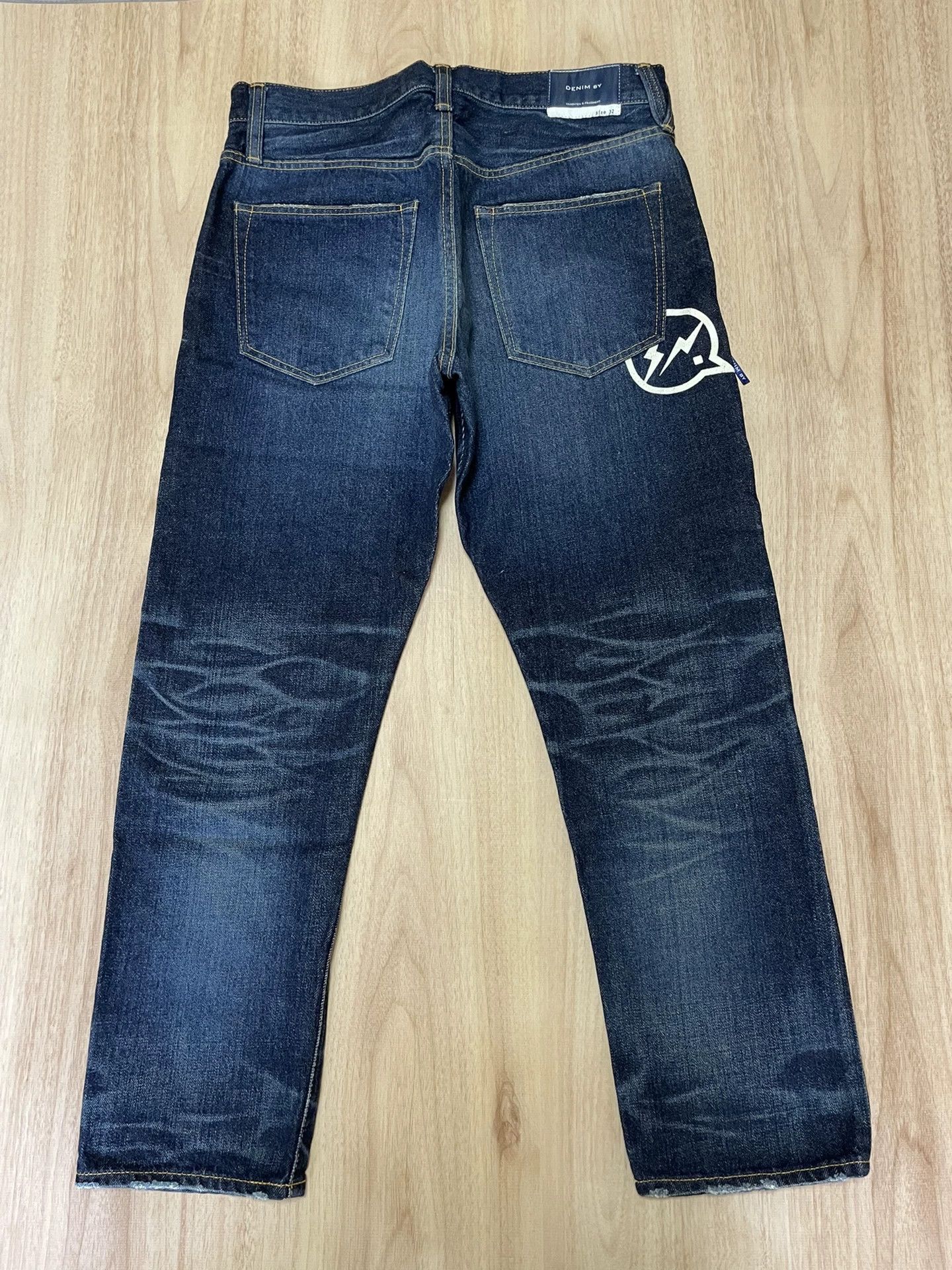 Evisu denim by vanquish distressed cropped jeans Size US 32 / EU 48 - 2 Thumbnail