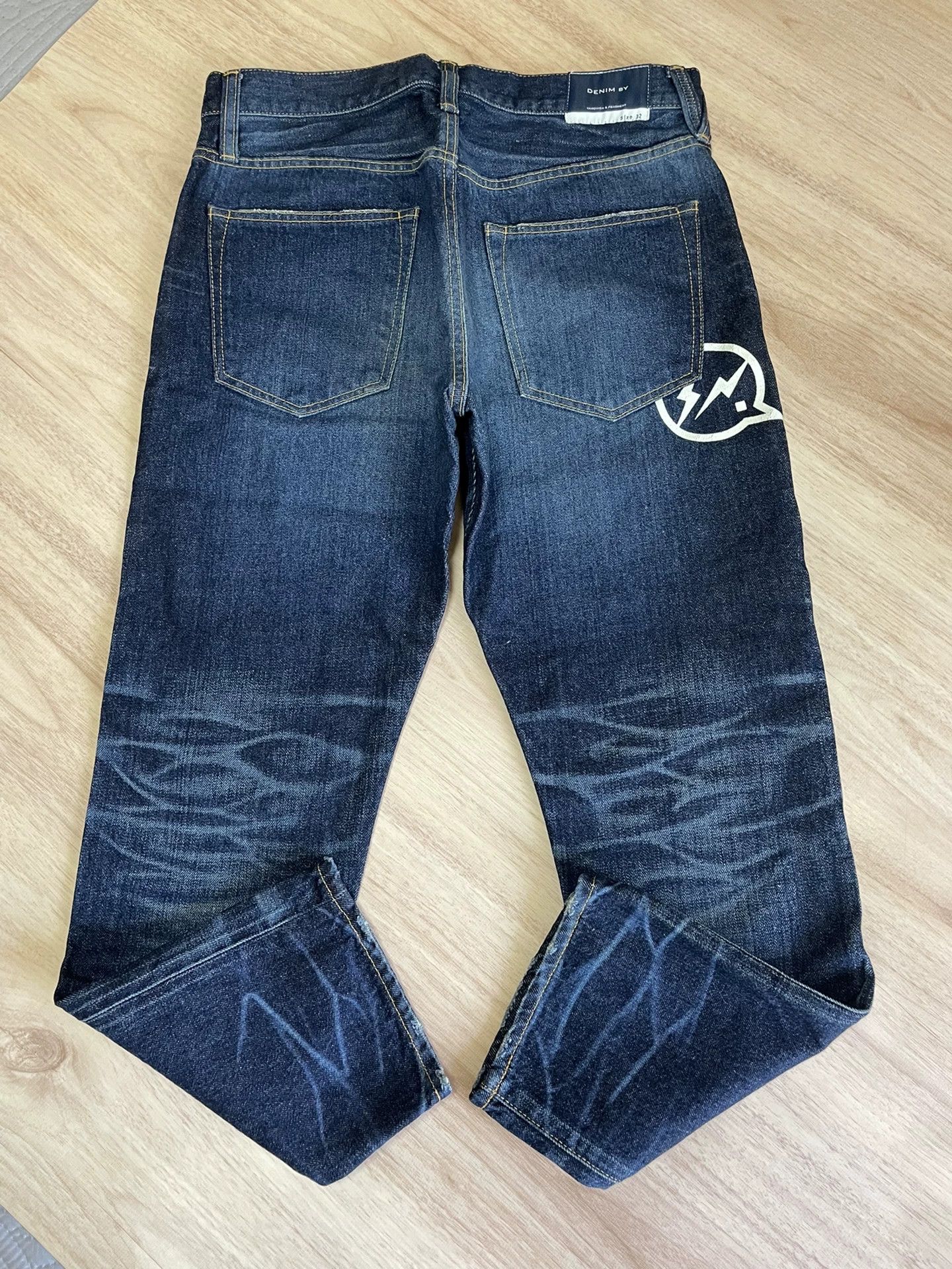 Evisu denim by vanquish distressed cropped jeans Size US 32 / EU 48 - 4 Thumbnail