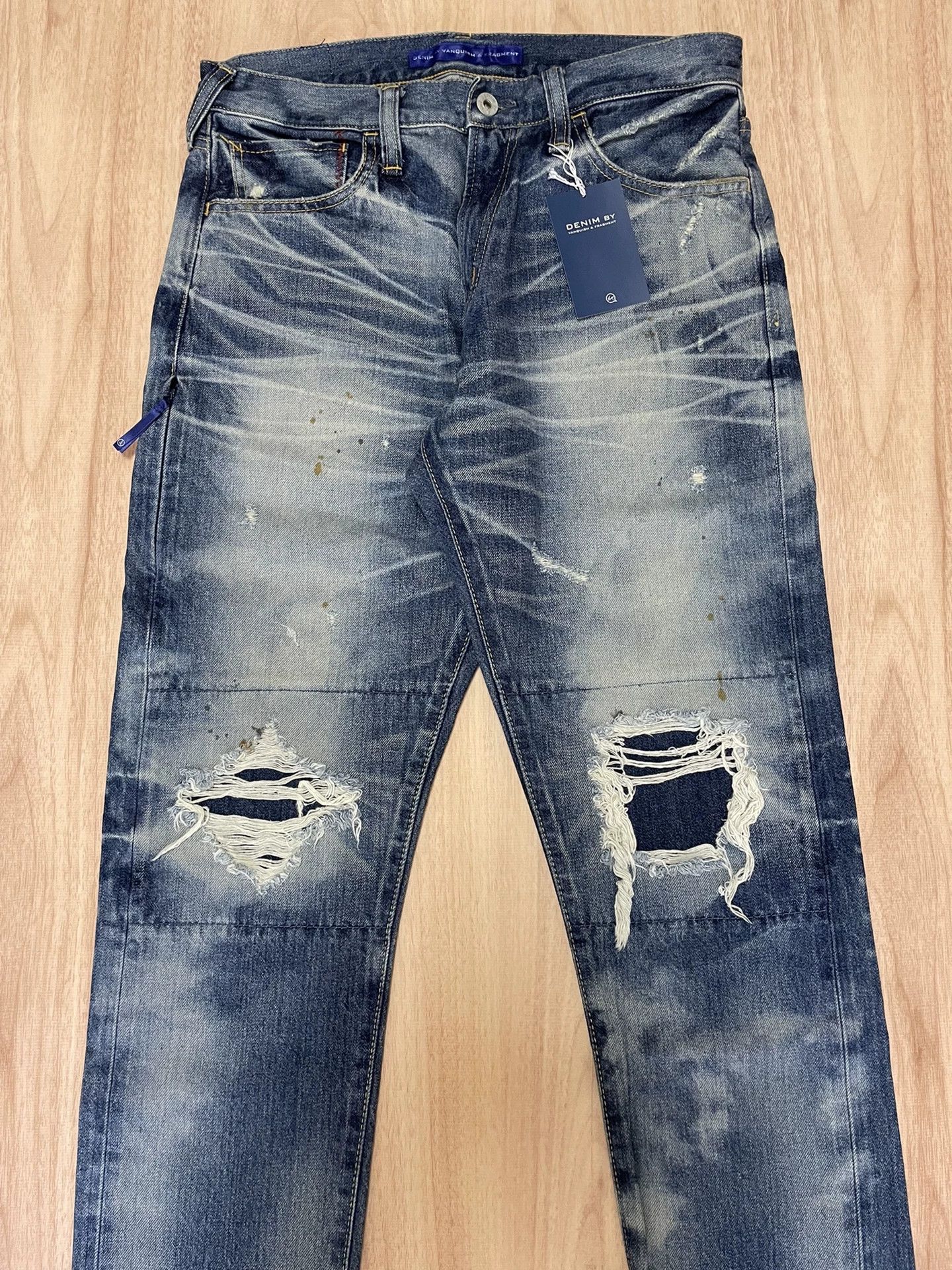 Fragment Design denim by vanquish paint splatter jeans Size US 30 / EU 46 - 4 Thumbnail