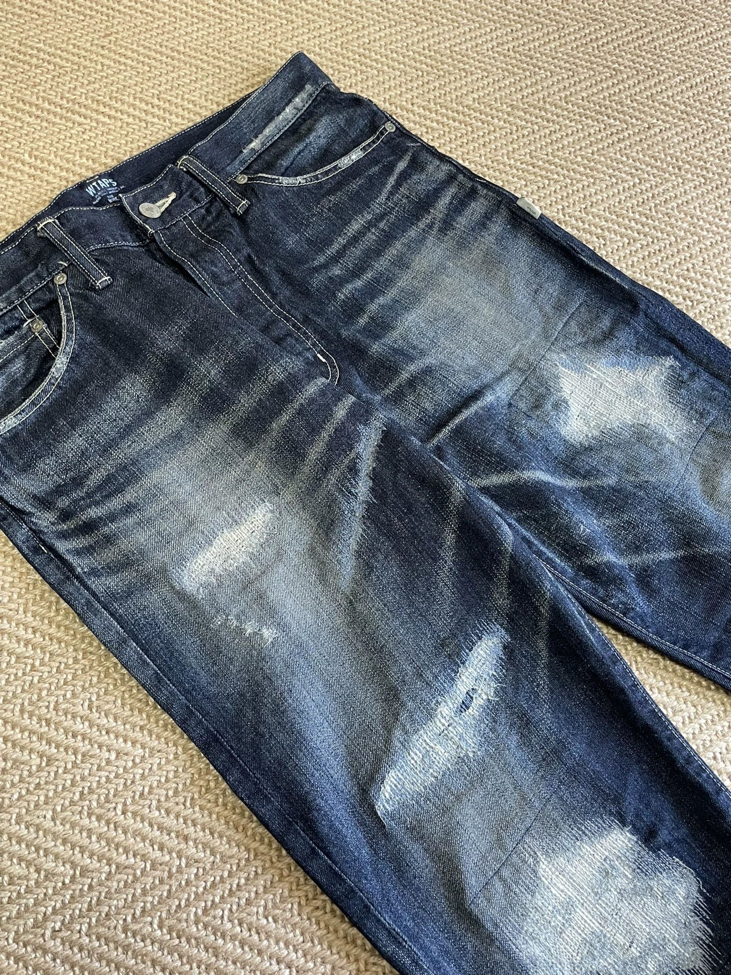 Wtaps WTAPS Vintage Distressed Denim Pants Size M Size US 31 - 3 Thumbnail