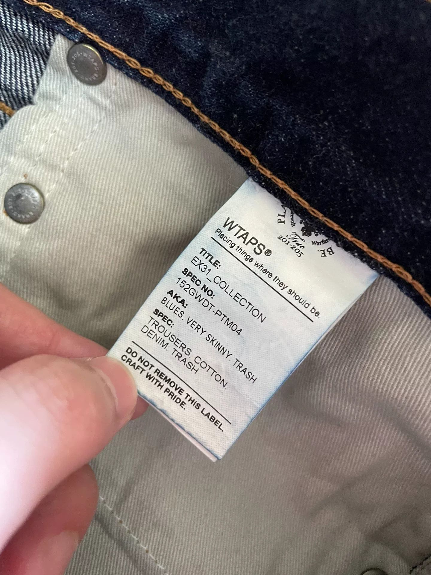 Wtaps WTAPS Very Skinny Distressed Denim Pants Size US 39 - 7 Thumbnail