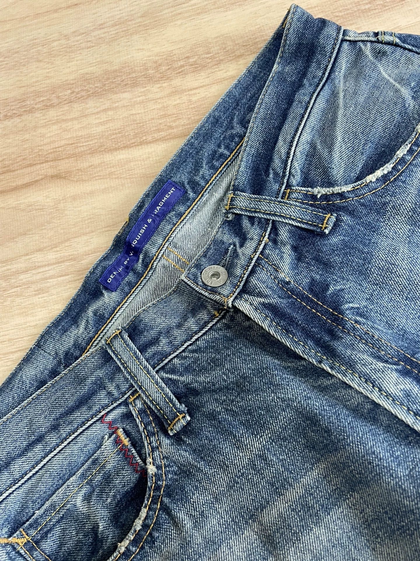 Fragment Design denim by vanquish distressed wash jeans Size US 30 / EU 46 - 9 Thumbnail