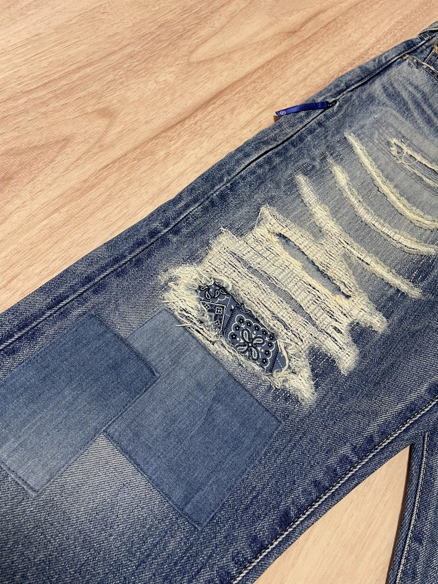 Fragment Design denim by vanquish distressed wash jeans Size US 30 / EU 46 - 6 Thumbnail