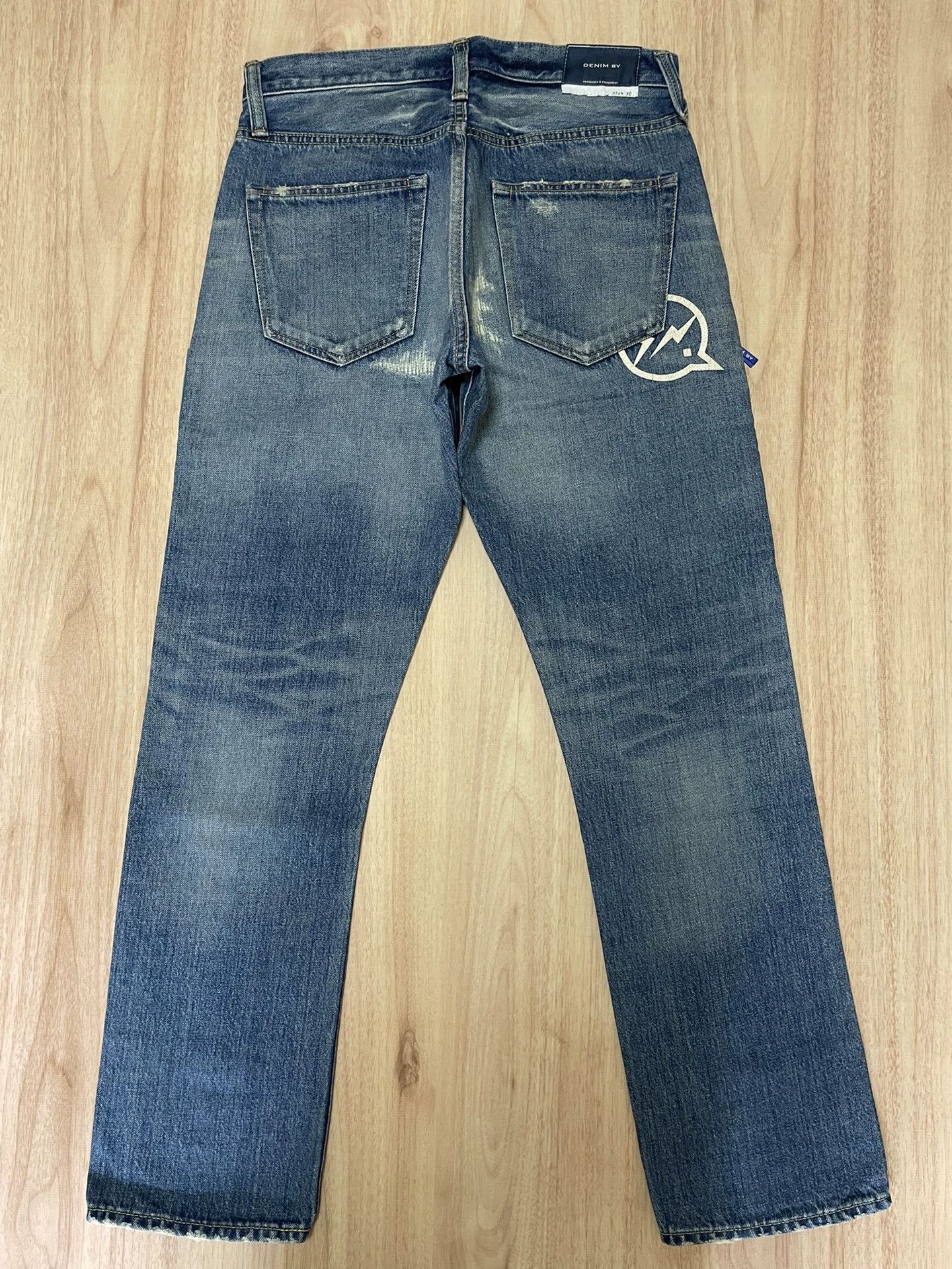 Fragment Design denim by vanquish distressed wash jeans Size US 30 / EU 46 - 2 Thumbnail