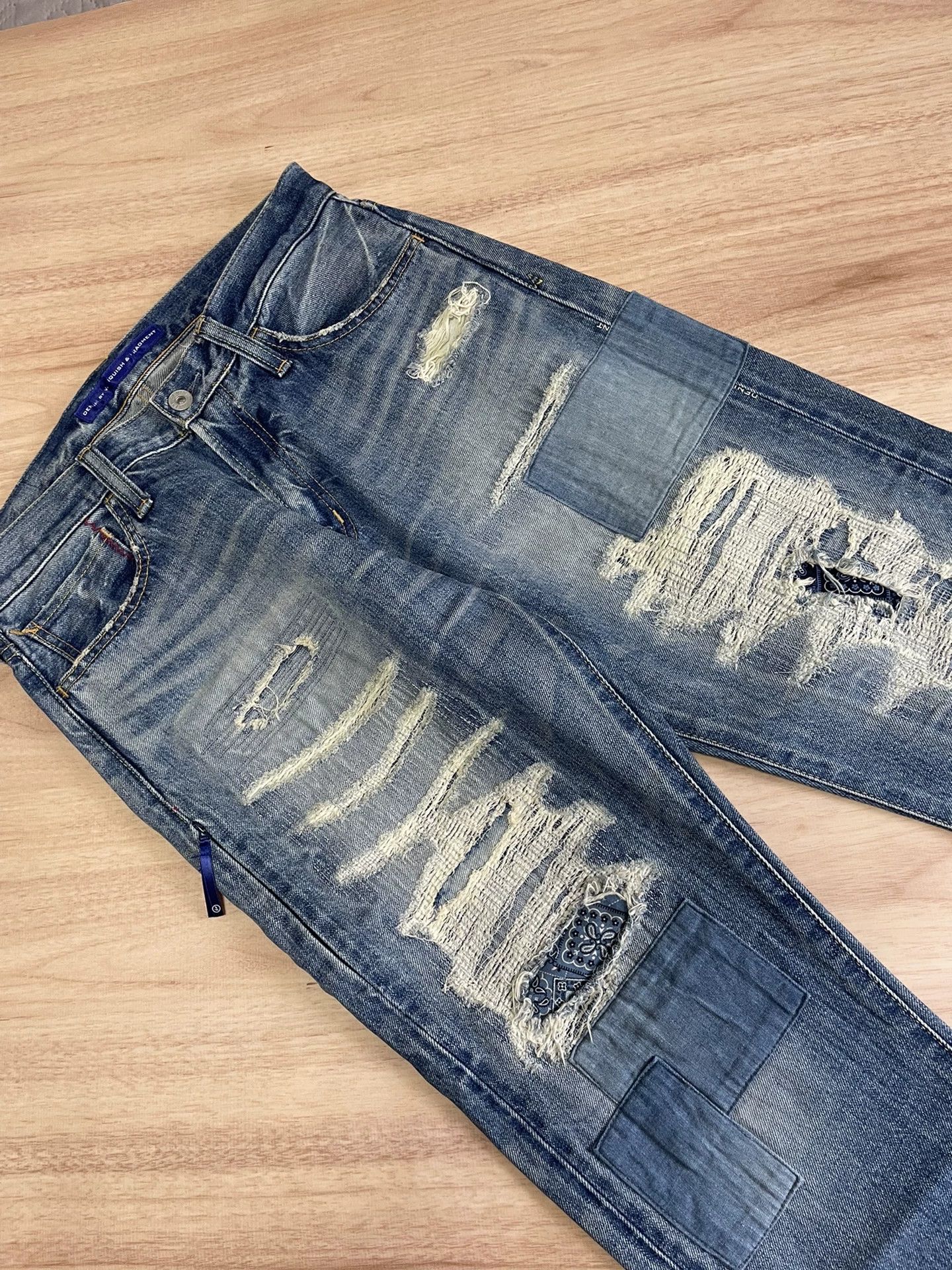 Fragment Design denim by vanquish distressed wash jeans Size US 30 / EU 46 - 3 Thumbnail
