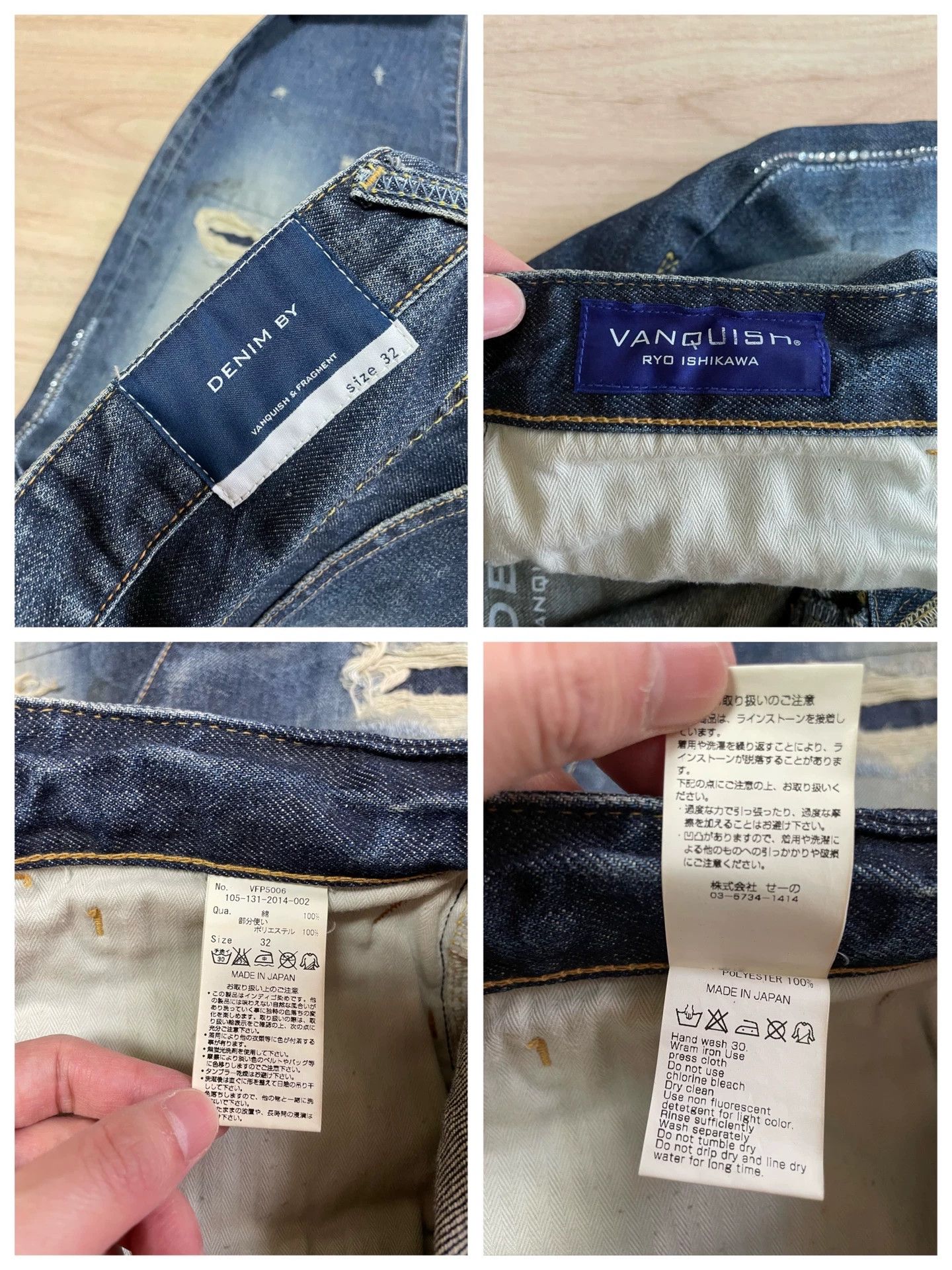 Fragment Design denim by vanquish fragment lightning wash pants Size US 32 / EU 48 - 7 Thumbnail