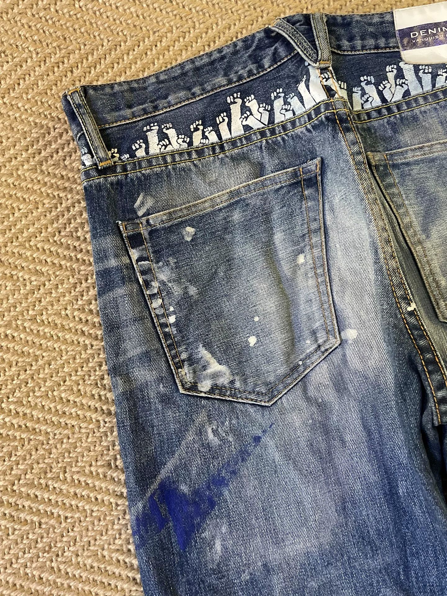Vanquish denim by vanquish & fragment distressed jeans Size US 30 / EU 46 - 6 Thumbnail