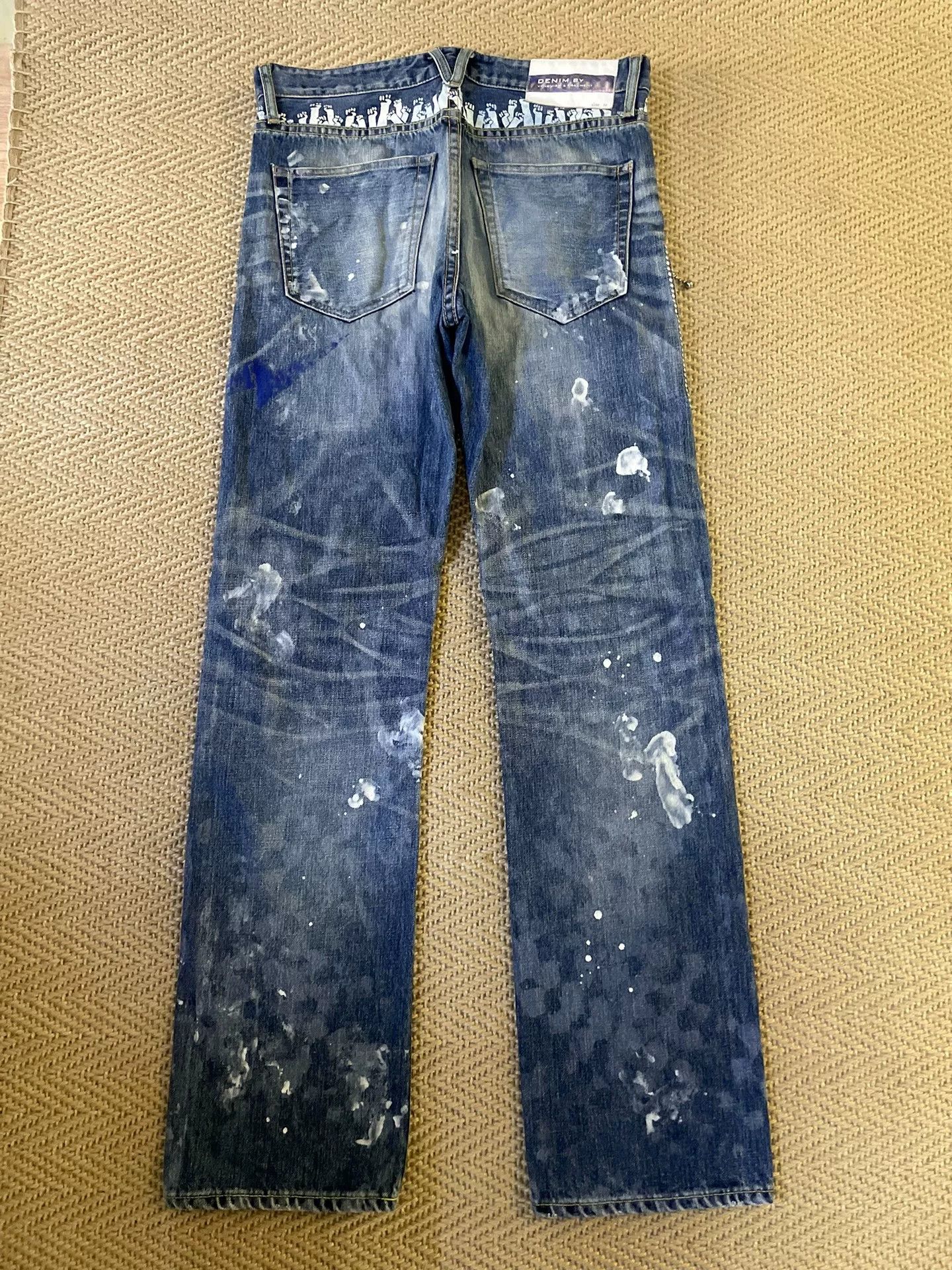 Vanquish denim by vanquish & fragment distressed jeans Size US 30 / EU 46 - 2 Thumbnail