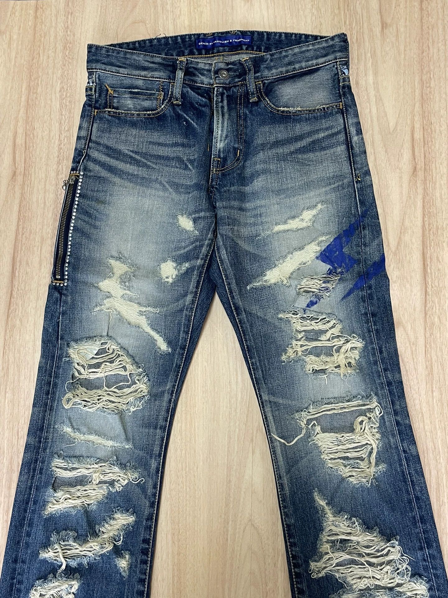 Fragment Design denim by vanquish fragment distressed jeans Size US 28 / EU 44 - 3 Thumbnail