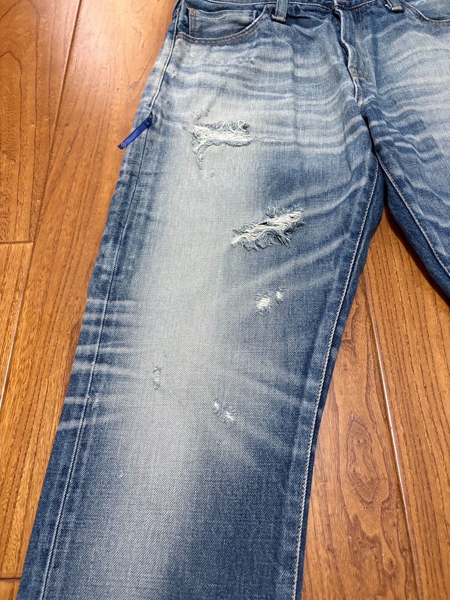 Fragment Design denim by vanquish & fragment distressed jeans Size US 30 / EU 46 - 6 Thumbnail