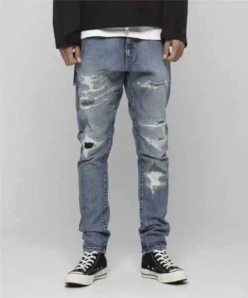 Fragment Design vintage distressed denim jeans by vanquish Size US 28 / EU 44 - 9 Thumbnail