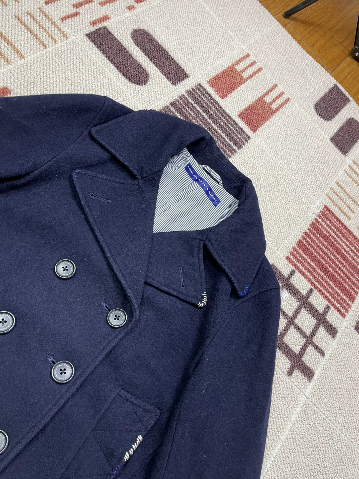 Fragment Design denim by vanquish fragment blue and white coat Size US M / EU 48-50 / 2 - 6 Thumbnail