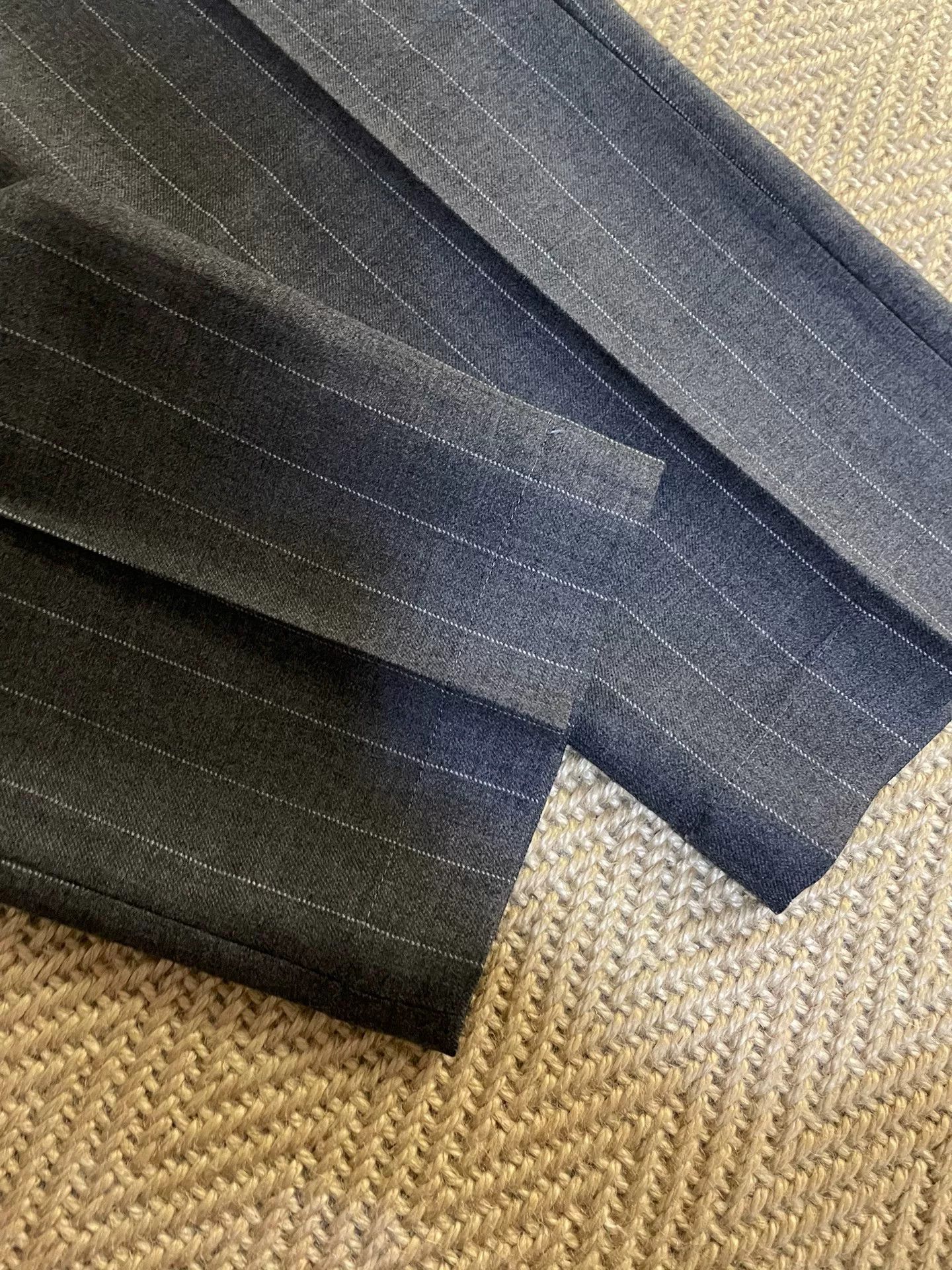 Fragment Design vanquish & fragment gray wool striped pants Size US 36 / EU 52 - 3 Thumbnail
